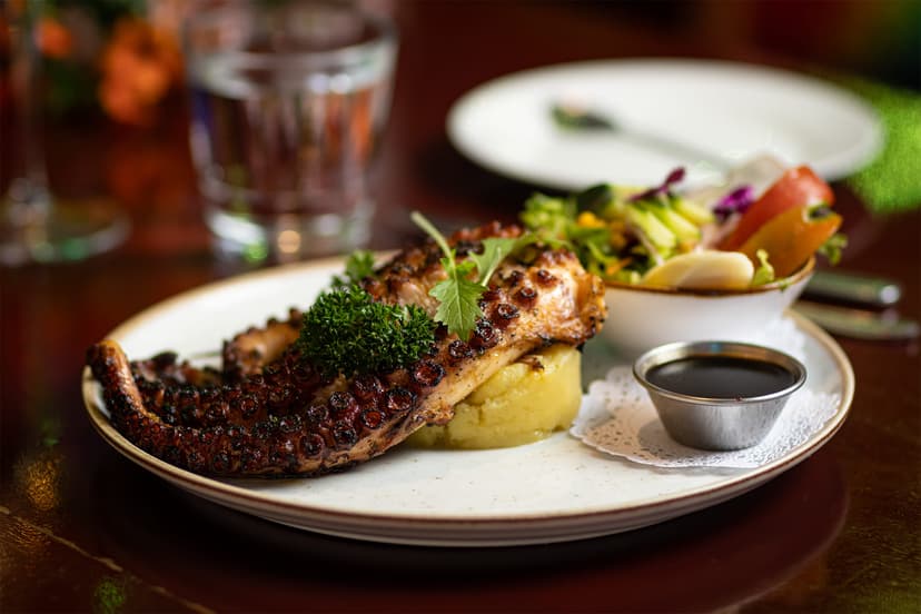 Grilled Octopus at Nanku Tropical Bar & Steakhouse, La Fortuna