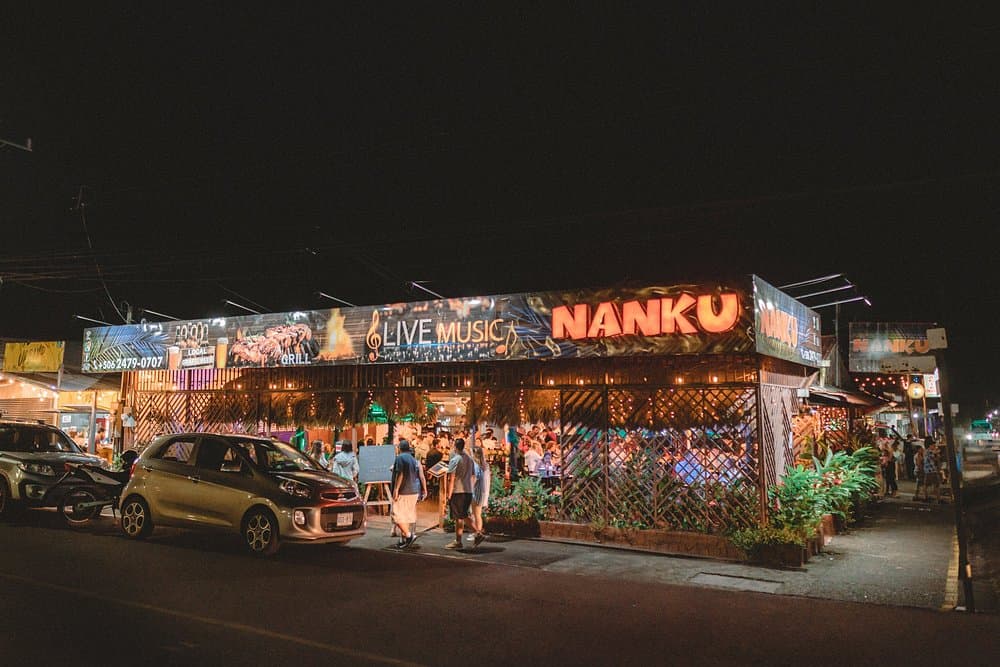 Tropical jungle dining atmosphere at Nanku, near Arenal Volcano
